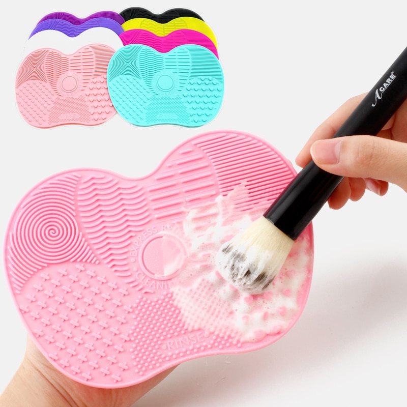 Makeup Brushes Cleaner Silicone Pad Mat Cosmetic Eyebrow Brush Cleaner Tool  Brush Washing Tool Scrubber Board Brush Cleaning Pad - Price history &  Review, AliExpress Seller - AVPro